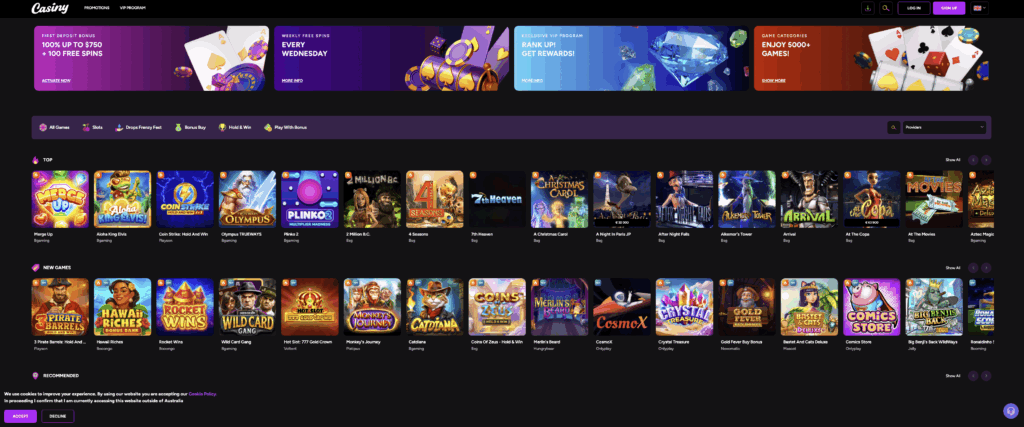 Explore the Benefits of Casiny Casino No Deposit Bonus